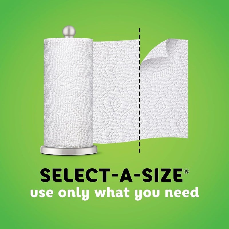 Bounty - Paper Towels - Select-A-Size Paper Towels - 9.49" x 19.02" x 10.98" - 19.02" x 10.98" x 9.49" - White - Image 3
